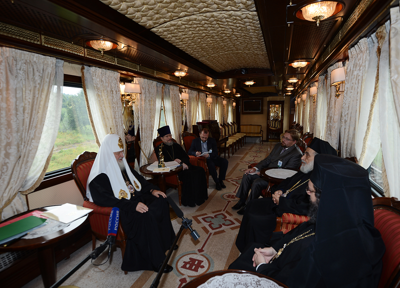 Illustration for article titled These Train Cars Converted Into Churches Are Literal Holy Rollers